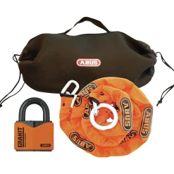 GRANIT 37/55 M/KÆDE HÆNGELÅS 84X62,5X31 ORANGE 1 STK>Abus Outlet