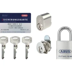 NX21 LÅSESÆT NIKKEL SÆT>Abus Clearance