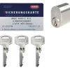 Låsecylindere ^ Abus NX21 N1L457-2 CYLINDERRING NIKKEL SÆT