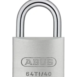 Hængelåse ^ Abus 64TI/40 HÆNGELÅS 62X40X15 MM SØLV 1 STK