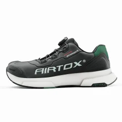 Fodtøj ^ Airtox FORMULA FL44 SIKKERHEDSSKO SORT/MILITÆRGRØNT 38