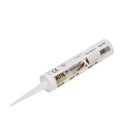 Fliseklæb & Fugemasse ^ Alfix M-SILICONE FUGEMASSE SORTGRÅ 0,3 L