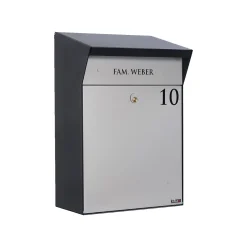 Postkasser & Standere ^ Allux BJØRN PAKKEPOSTKASSE SORT/GRÅ