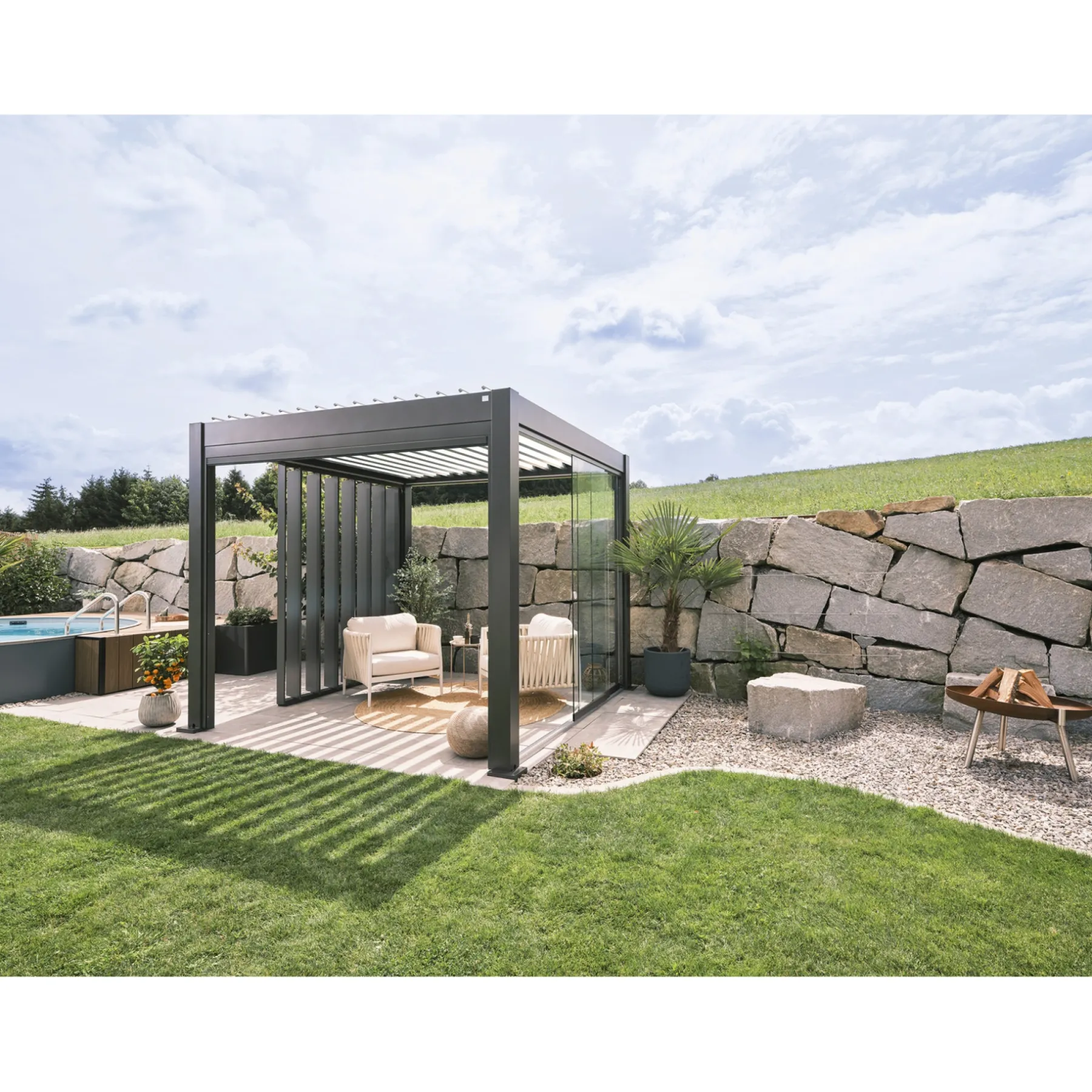 Pavilloner ^ Biohort PERGOLA 3.12 X 3.12 M