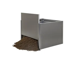 Højbede & Plantekasser ^ Biohort 1X1 HØJBED KVARTSGRÅ METALLIC 77 X 102 X 102 CM