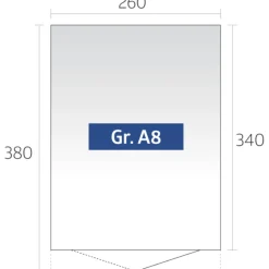 AVANTGARDE A8 REDSKABSRUM MØRKEGRÅ METALLIC 9,88 M2>Biohort Outlet