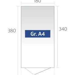 Stålskure ^ Biohort AVANTGARDE A4 REDSKABSRUM KVARTSGRÅ METALLIC 6,84 M2