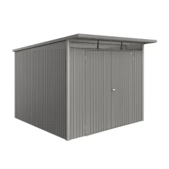 Stålskure ^ Biohort AVANTGARDE ECO A7 REDSKABSRUM KVARTSGRÅ 6,6049