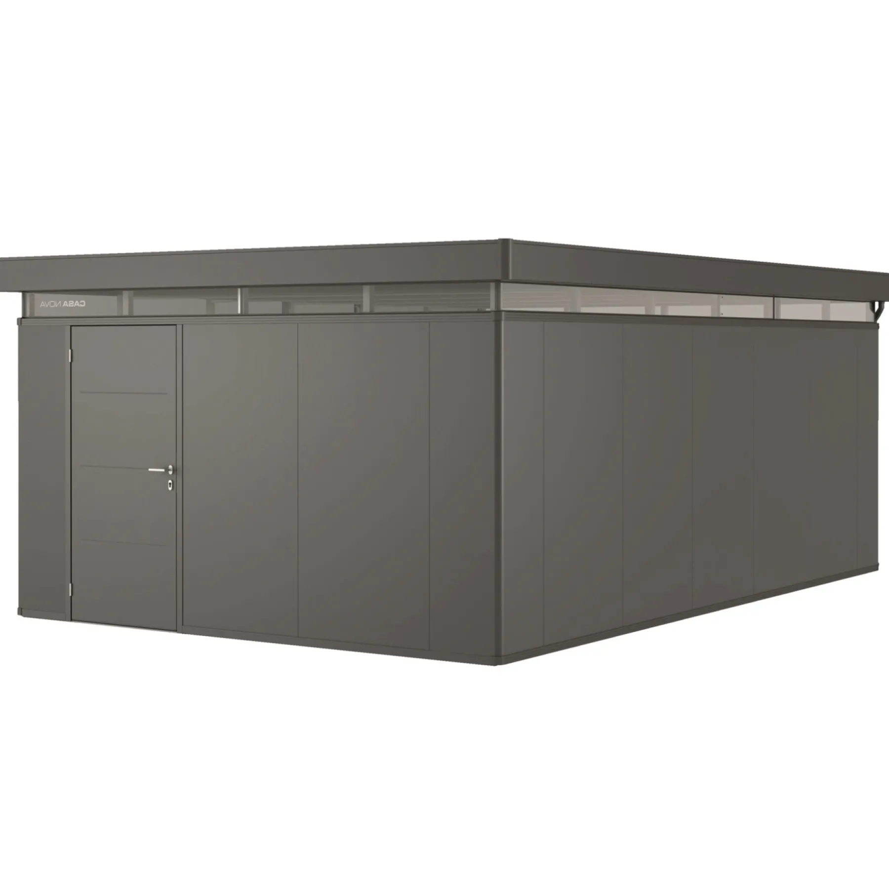 Stålskure ^ Biohort CASANOVA CASANOVA REDSKABSRUM MØRKEGRÅ METALLIC 27,09 M2