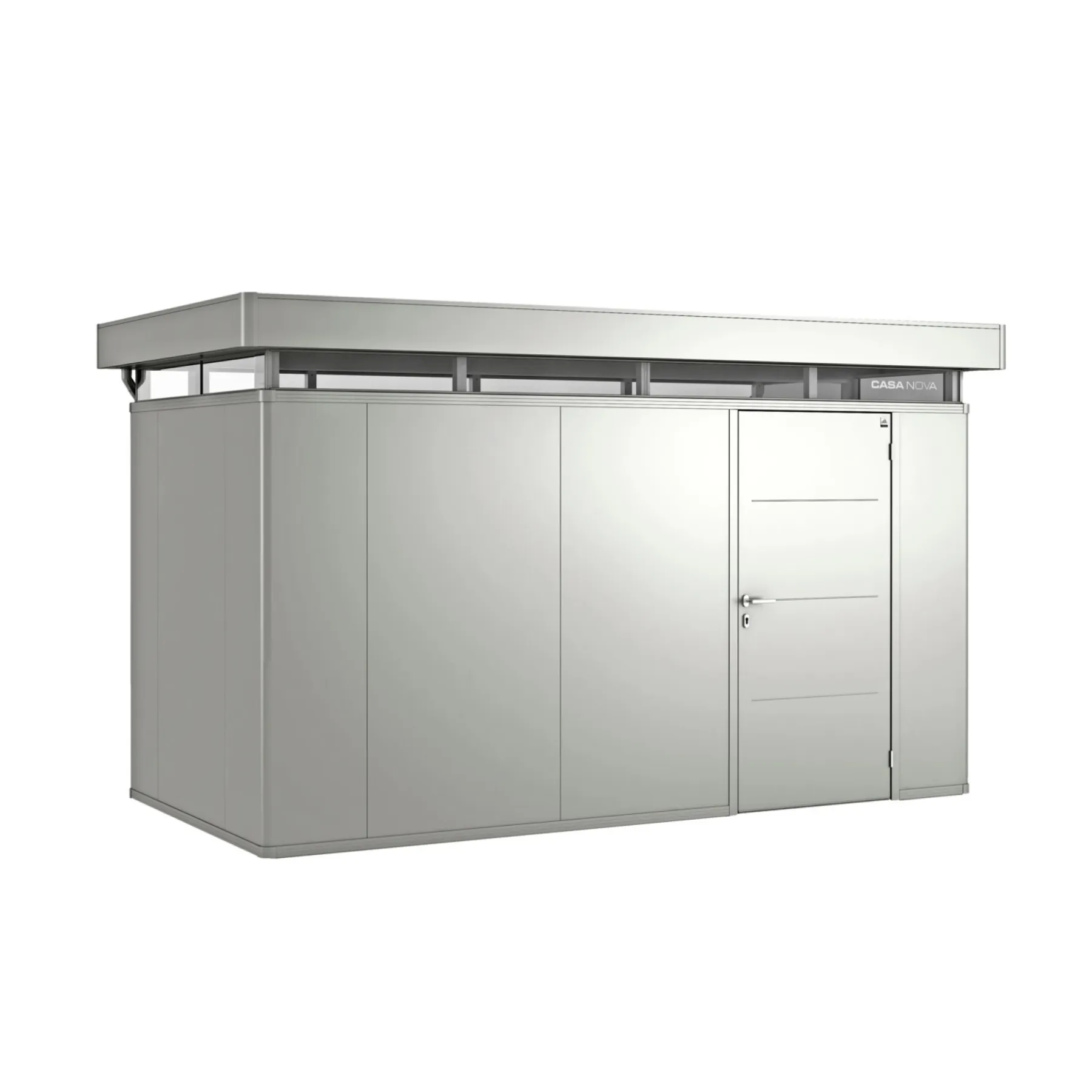 Stålskure ^ Biohort CASANOVA CASANOVA REDSKABSRUM KVARTSGRÅ METALLIC 9,89 M2