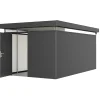 Stålskure ^ Biohort CASANOVA CASANOVA REDSKABSRUM MØRKEGRÅ METALLIC 17,49 M2