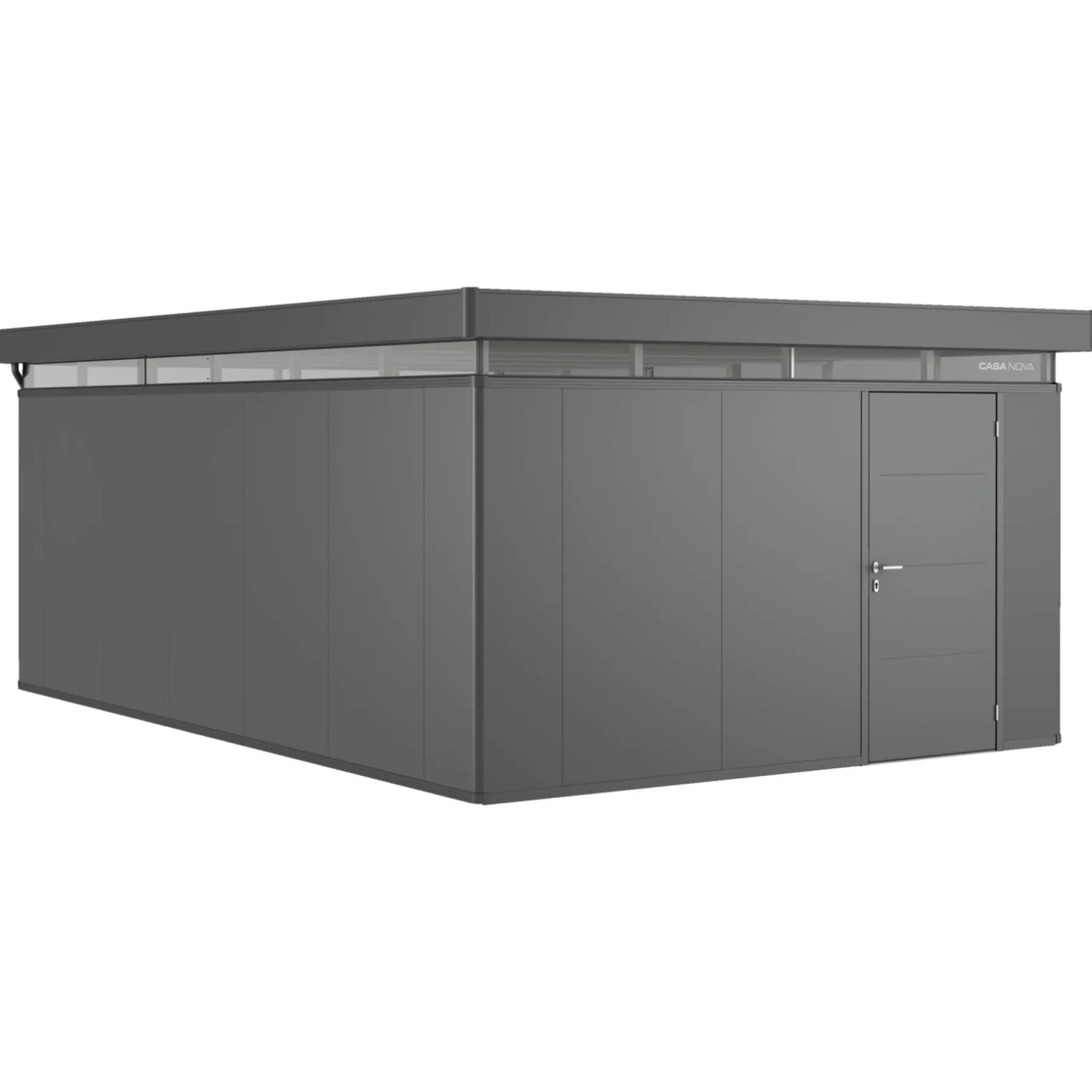 Stålskure ^ Biohort CASANOVA CASANOVA REDSKABSRUM MØRKEGRÅ METALLIC 27,09 M2
