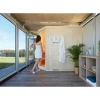 Stålskure ^ Biohort CASANOVA MED HØJREVENDT DØR SAUNA TRÆ