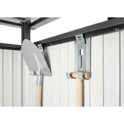 Stålskure ^ Biohort HIGHLINE H4 REDSKABSRUM SØLV METALLIC 7,56 M2