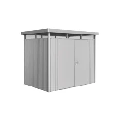 Stålskure ^ Biohort HIGHLINE H2 REDSKABSRUM SØLV METALLIC 5,36 M2