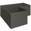 L HØJBED MØRKEGRÅ METALLIC 77 X 201 X 201 CM>Biohort Discount
