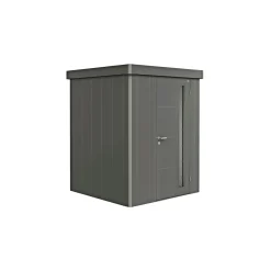 Stålskure ^ Biohort NEO 1A REDSKABSRUM KVARTSGRÅ METALLIC 2,69 M2