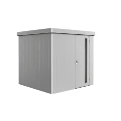 Stålskure ^ Biohort NEO 2B REDSKABSRUM SØLV METALLIC 4,84 M2