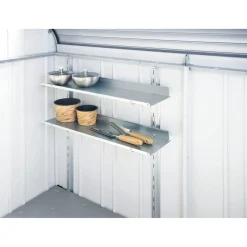 TILBEHØR TIL STOREMAX STR. 190 HYLDE ALUMINIUMSGRÅ>Biohort Outlet