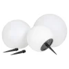 Solcellelamper ^ Boligindretning SÆT AF 3 SOLCELLE LAMPE HVID/SORT 0 0