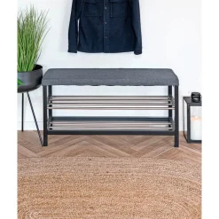 Bolig Møbler ^ Boliginteriør BOLIGINTERIØR BÆNK SORT/GRÅ 34 X 100 CM