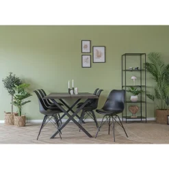 Bolig Møbler ^ Boliginteriør BOLIGINTERIØR ELLA SPISESTOL SORT 86 X 48 X 55 CM