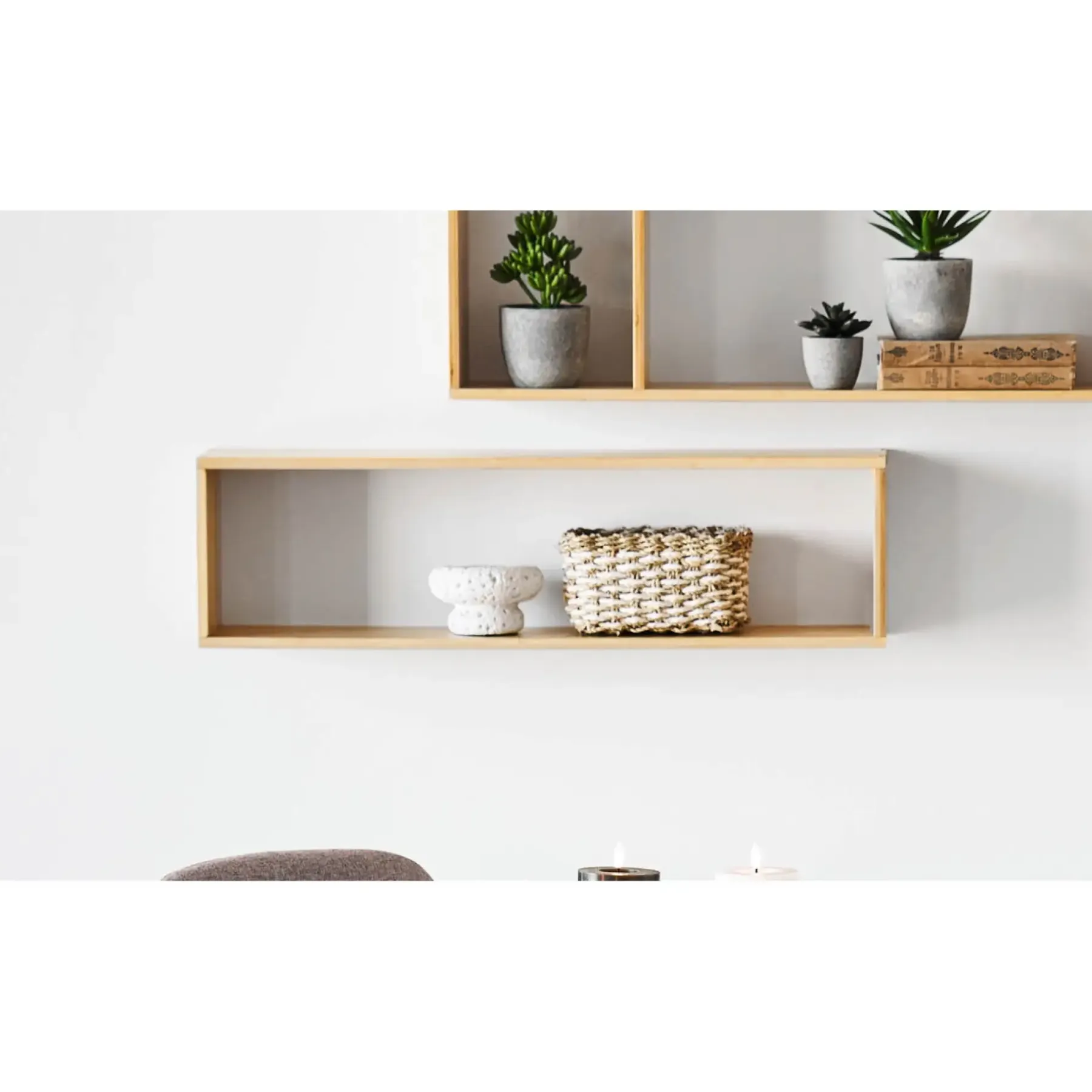Bolig Møbler ^ Boliginteriør BOLIGINTERIØR ELVA HYLDE BAMBUS 19 X 70 X 15 CM