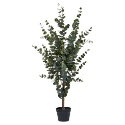 Boligindretning ^ Boliginteriør BOLIGINTERIØR EUKALYPTUS TRÆ KUNSTIG PLANTE 120 CM