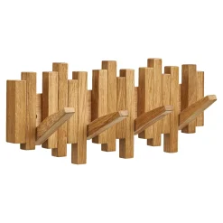 Bolig Møbler ^ Boliginteriør BOLIGINTERIØR KNAGERÆKKE EG NATUR 18 X 3 X 40 CM