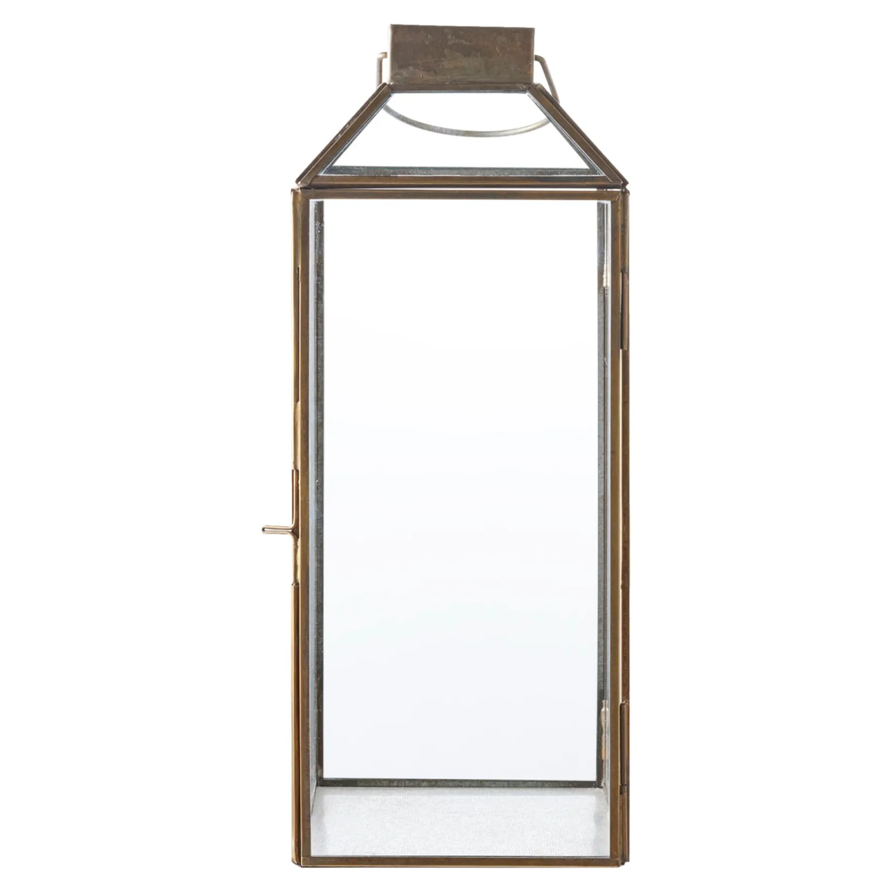 BOLIGINTERIØR LANTERNE H 35 CM ANTIK MESSING LOOK>Boliginteriør Online