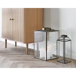 BOLIGINTERIØR LANTERNE H 35 CM ANTIK MESSING LOOK>Boliginteriør Online