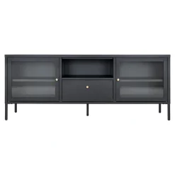 BOLIGINTERIØR NELA TV-BÆNK SORT 60 X 160 X 35 CM>Boliginteriør Outlet