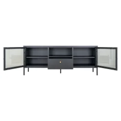 BOLIGINTERIØR NELA TV-BÆNK SORT 60 X 160 X 35 CM>Boliginteriør Outlet