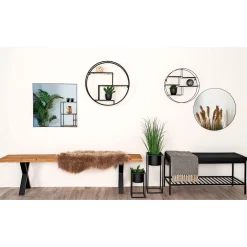 BOLIGINTERIØR OLIVIA BÆNK SORT 100 X 36 CM>Boliginteriør New