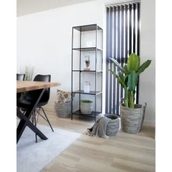 BOLIGINTERIØR OLIVIA REOL SORT 170 X 51 X 36 CM>Boliginteriør Hot
