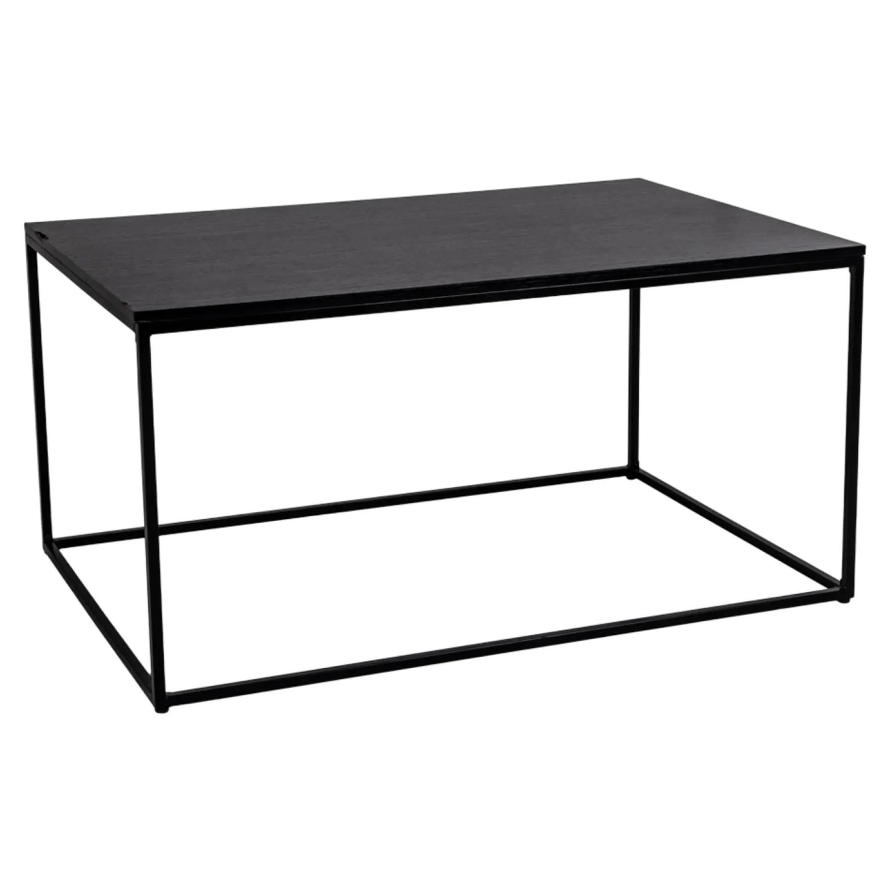 BOLIGINTERIØR OLIVIA SOFABORD SORT 90 X 60 CM>Boliginteriør Discount