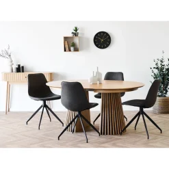 BOLIGINTERIØR SÆT SPISEBORD INKL. 4 STOLE EG 120 X 200 CM>Boliginteriør Best