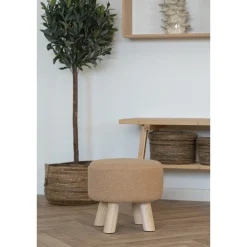 BOLIGINTERIØR TABURET SAND 29 X 31 X 31 CM>Boliginteriør