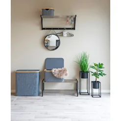 BOLIGINTERIØR VASKETØJSKURV MØRKEGRÅ 54X33X54 CM>Boliginteriør Hot