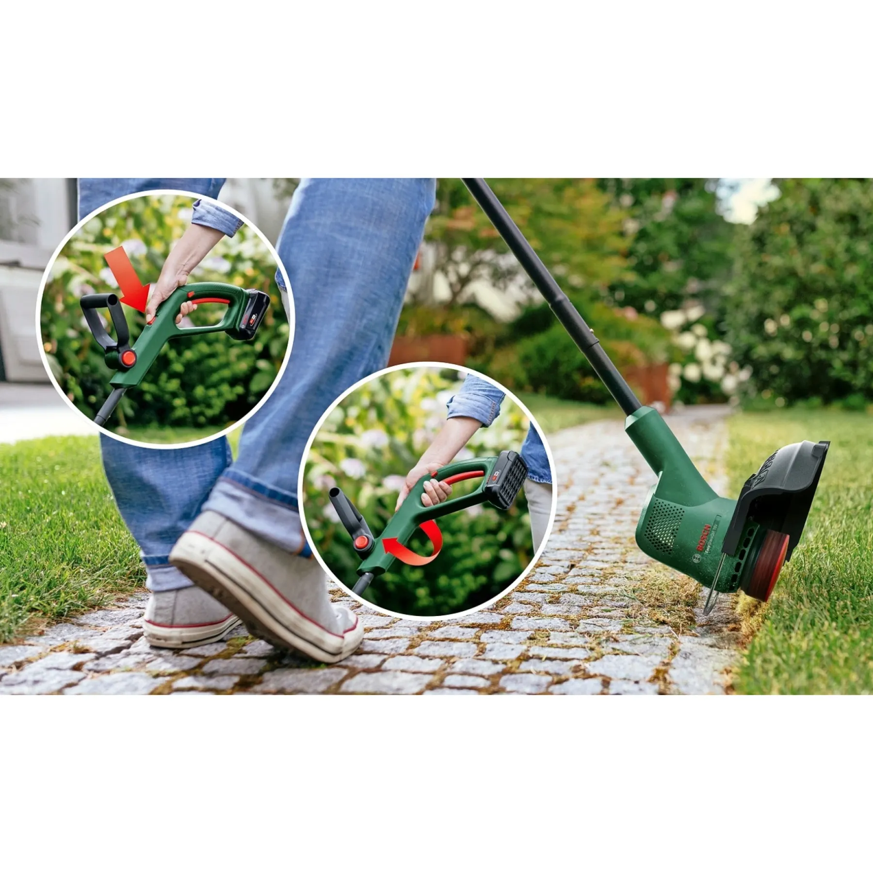 Græstrimmere ^ Bosch EASY EASYGRASSCUT 18V-26 GRÆSTRIMMER 26 CM 18,0 V UDEN BATTERI OG LADER
