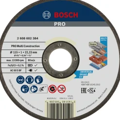 Tilbehør Elværktøj ^ Bosch ACS 60 V BF SKÆRESKIVE 115MM 1 STK