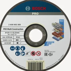 Tilbehør Elværktøj ^ Bosch ACS 60 V BF SKÆRESKIVE 125MM 1 STK