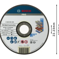 Tilbehør Elværktøj ^ Bosch ACS 60 V BF SKÆRESKIVE 125MM 1 STK