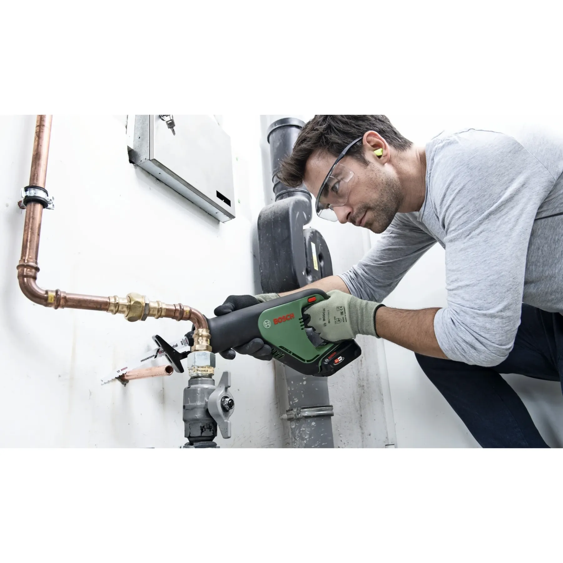 Bajonetsave ^ Bosch ADVANCED ADVANCEDRECIP 18 BAJONETSAV AKKU 18,0 V UDEN BATTERI OG LADER