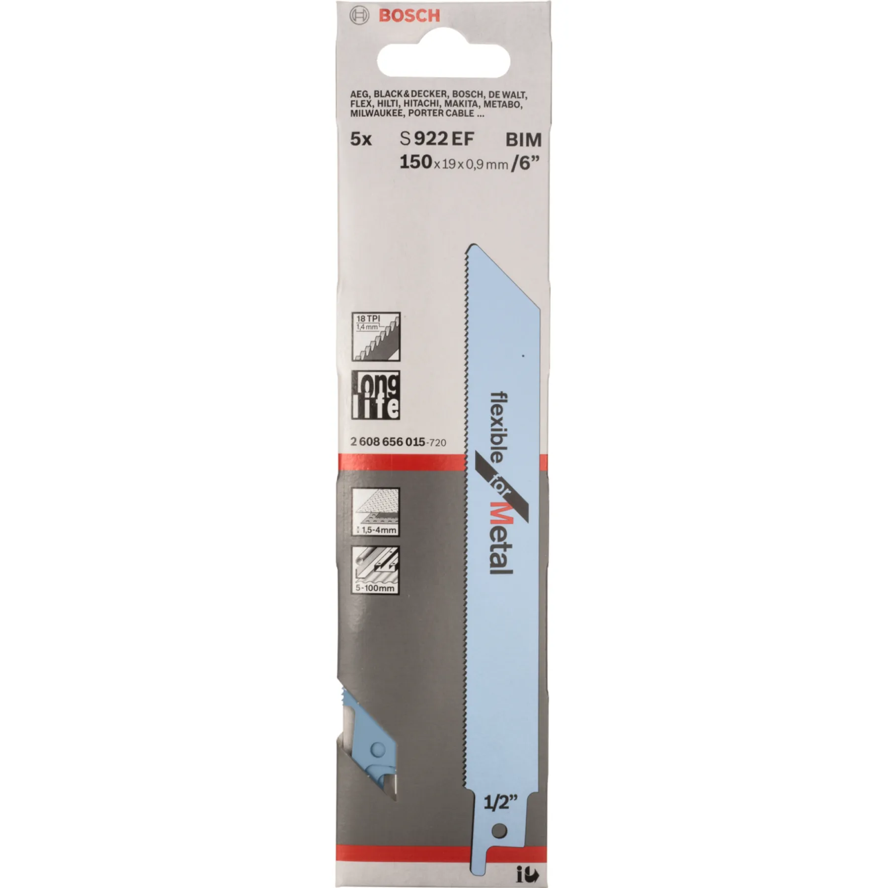 S922EF BAJONETSAVKLINGE 5 STK>Bosch New