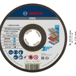 Tilbehør Elværktøj ^ Bosch MULTICONSTRUCTION XL SKÆRESKIVE 115MM 1 STK