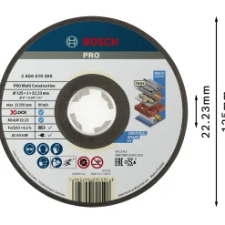Tilbehør Elværktøj ^ Bosch MULTICONSTRUCTION XL SKÆRESKIVE 125MM 1 STK