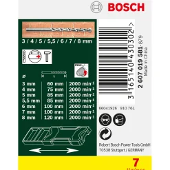 Tilbehør Elværktøj ^ Bosch 2607019581 MURBORSÆT 7 DELE