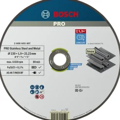 EXP INOX, 1,9MM SKÆRESKIVE 230MM 1 STK>Bosch PRO Discount