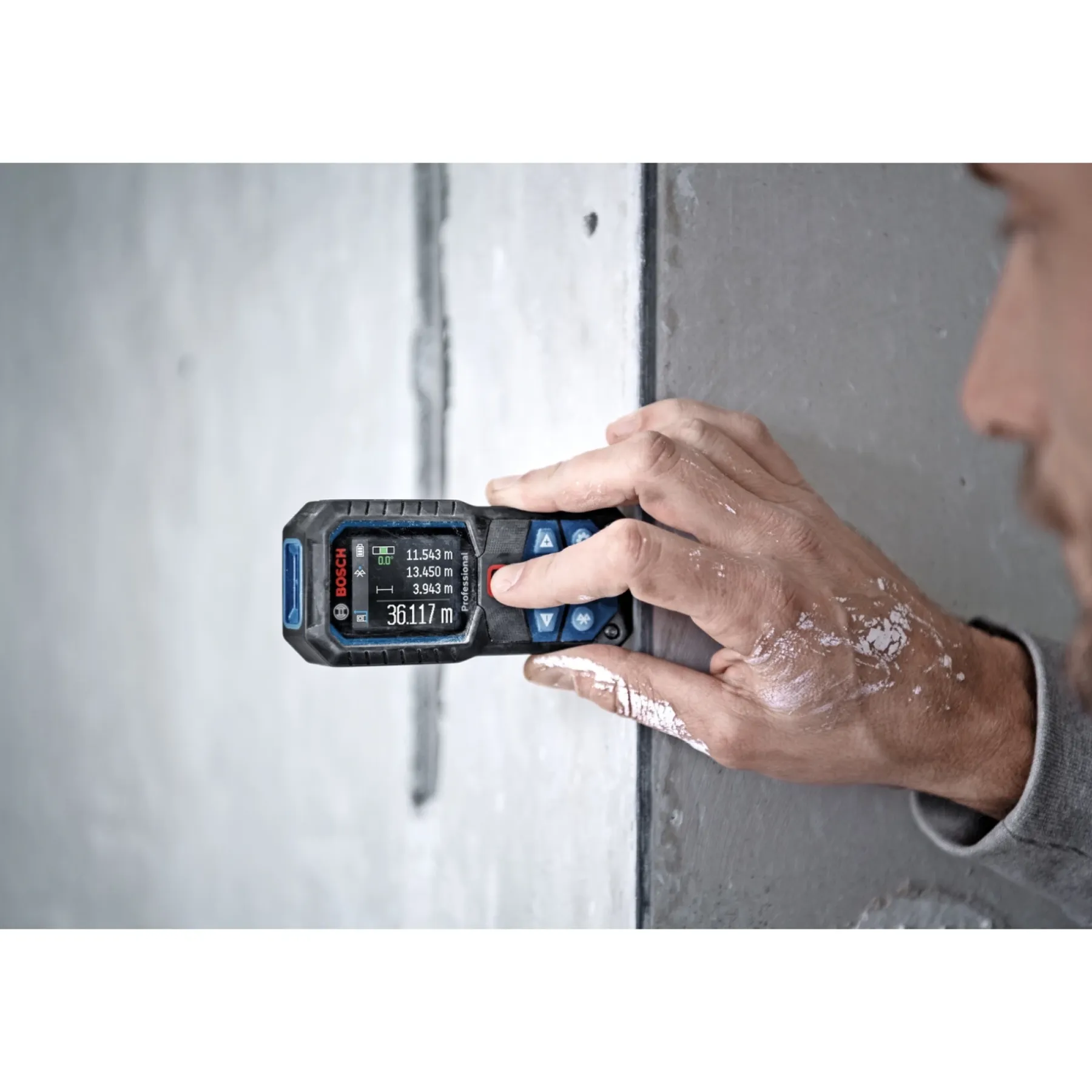 GLM 50-27 C AFSTANDSMÅLER HÆLDNINGSMÅLING: 0–360° (4 X 90°)>Bosch PRO Outlet